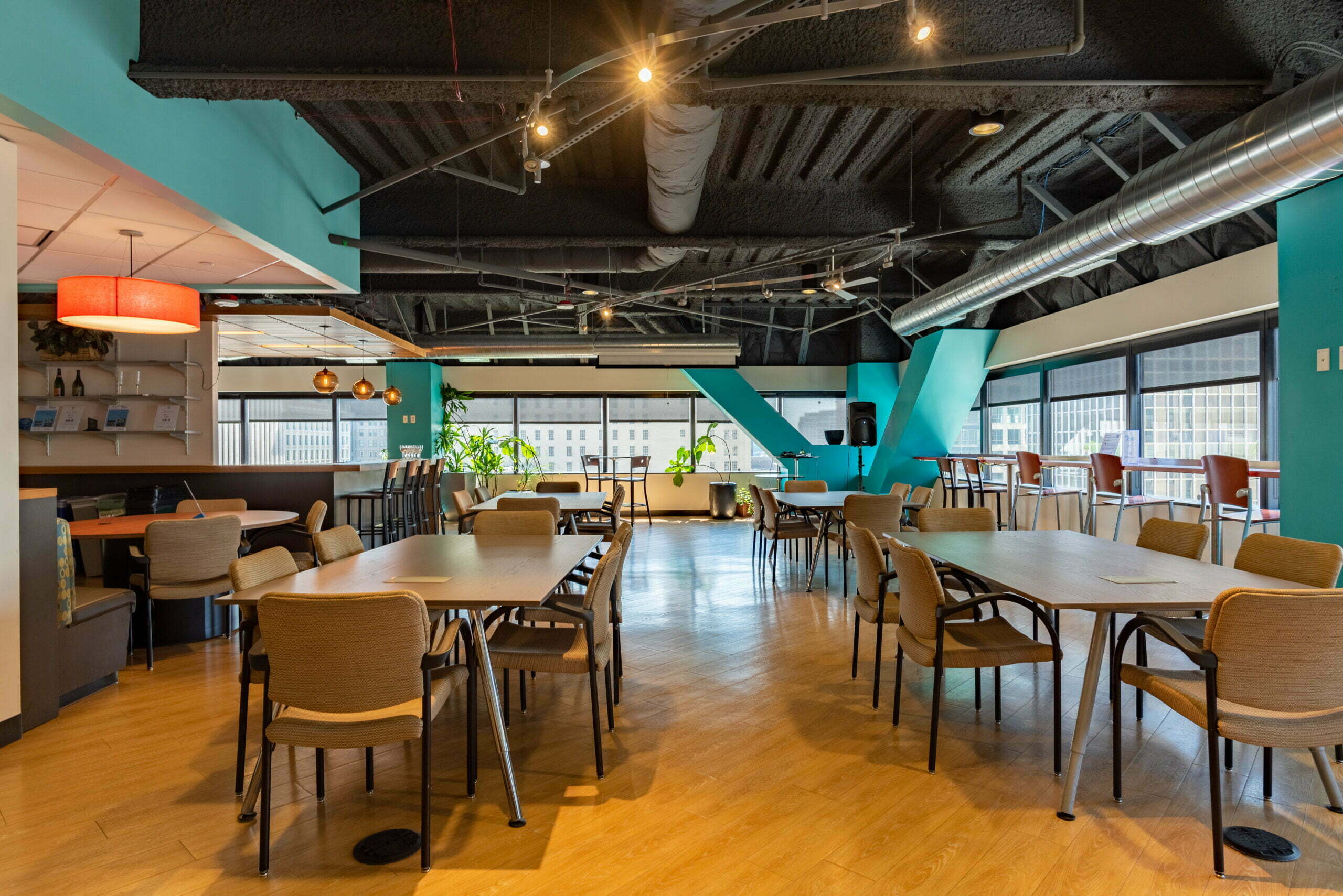 Cafe event space for corporate, presentations, conferences, fundraisers at SURF Incubator In Seattle WA