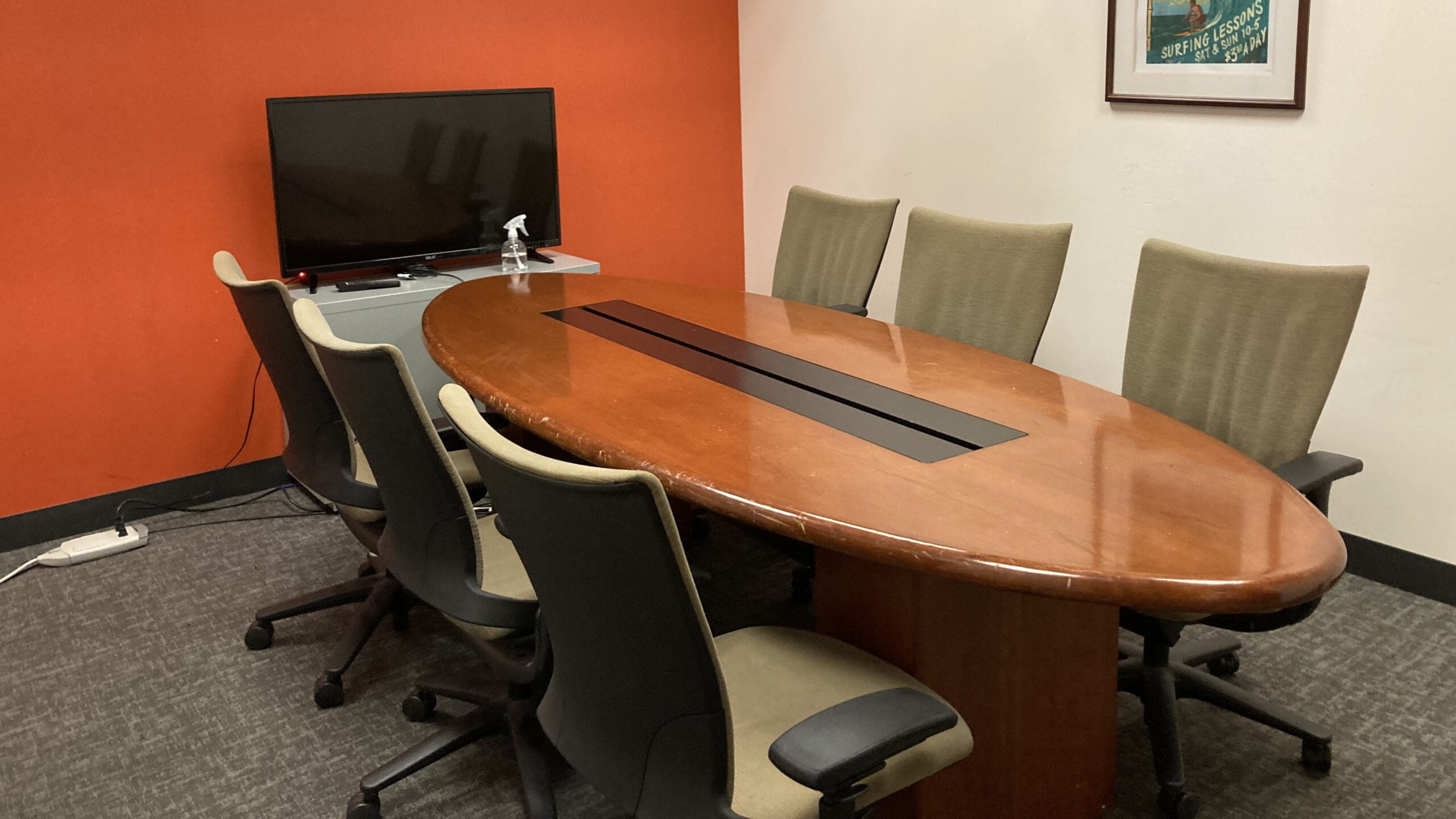 Big Island professional conference room for rent by the hour at SURF Incubator in Downtown Seattle Washington