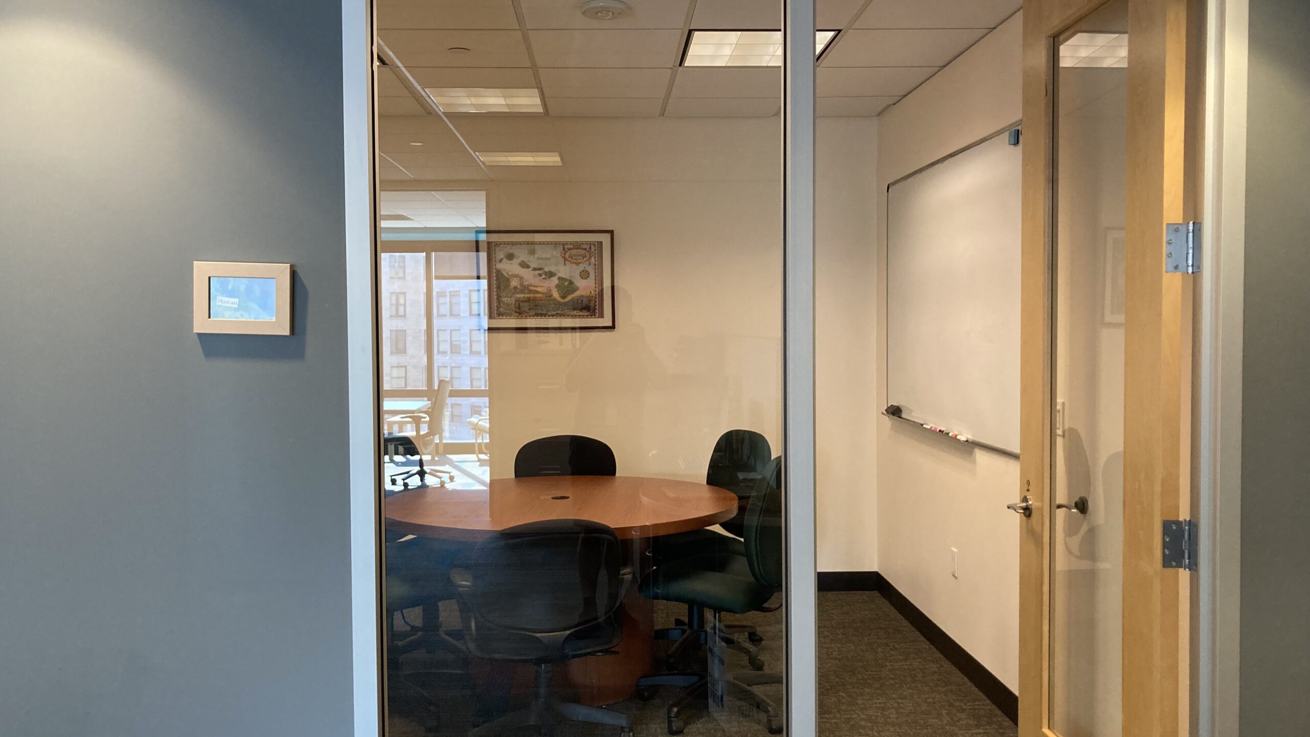 Hawaii meeting room for rent by the hour at SURF Incubator in Downtown Seattle