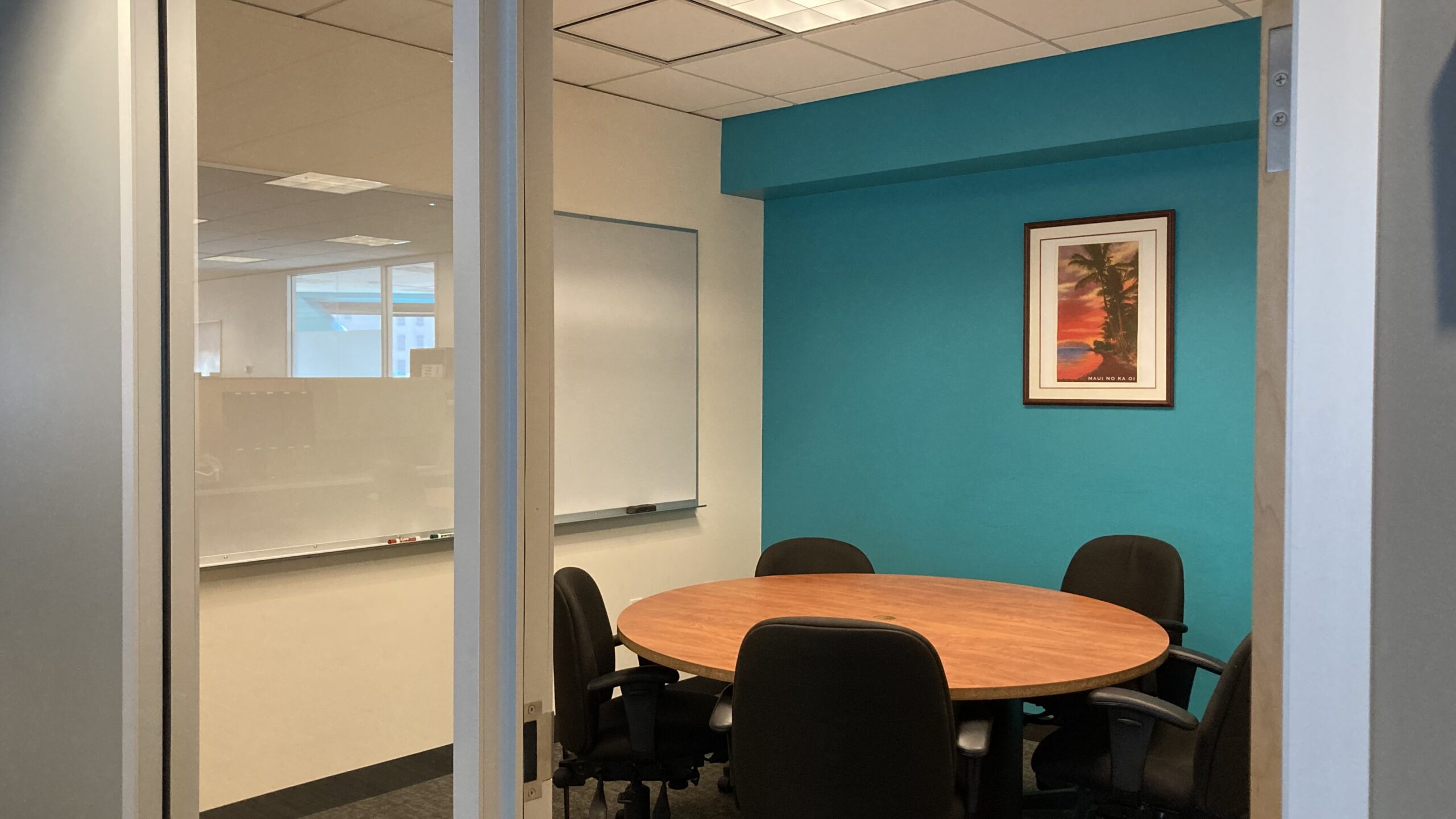 Maui private conference room for rent at SURF Incubator in downtown Seattle Washington