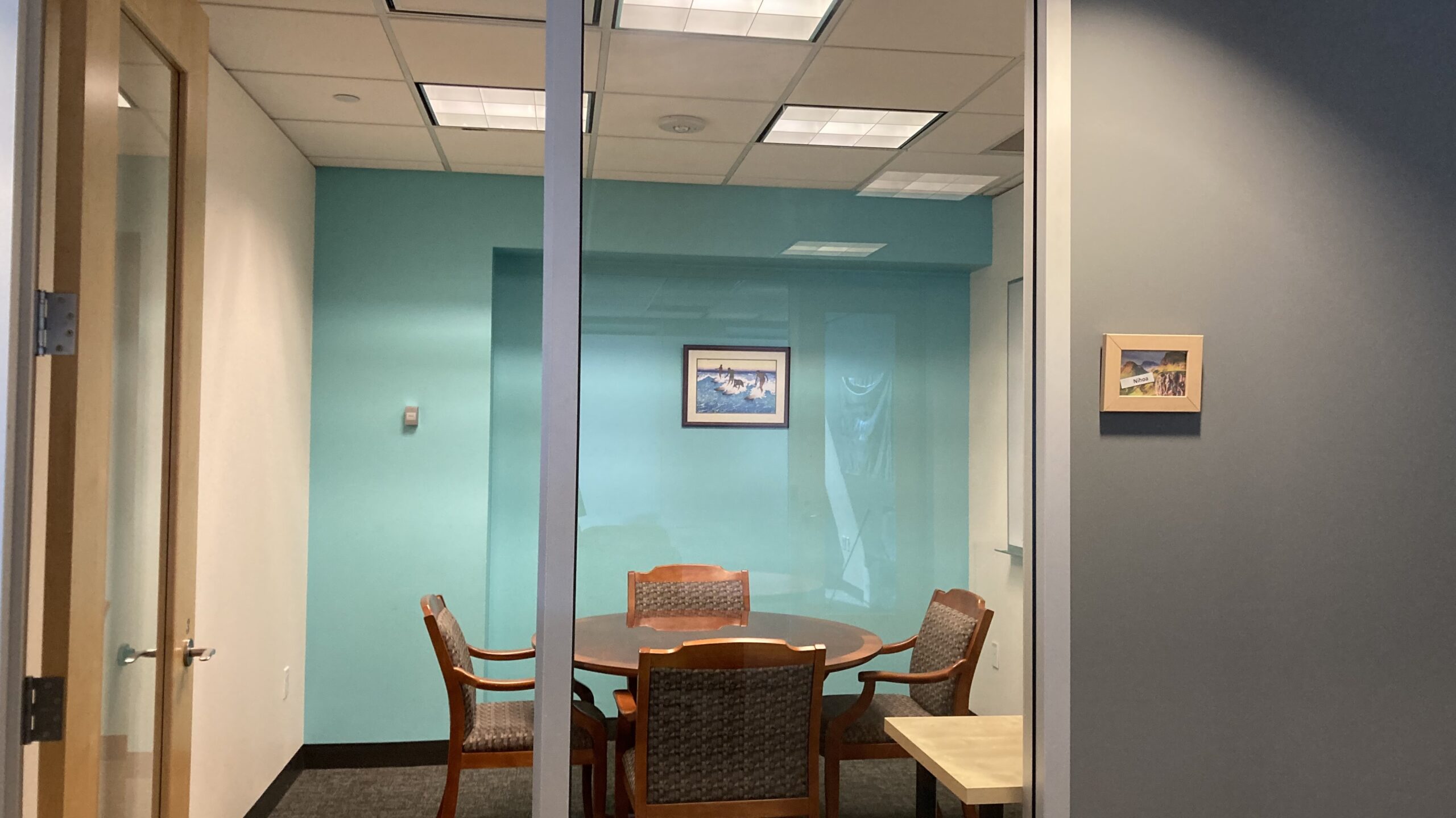 Nihoa private meeting room for rent by the hour at SURF Incubator in Downtown Seattle Washington